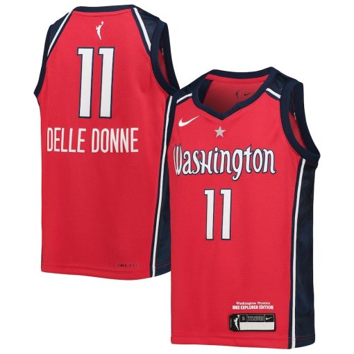 Elena Delle Donne Washington Mystics Nike Youth 2021 Explorer Edition Victory Player Jersey – Red