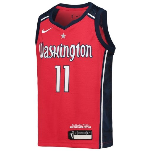Elena Delle Donne Washington Mystics Nike Youth 2021 Explorer Edition Victory Player Jersey – Red - Image 2