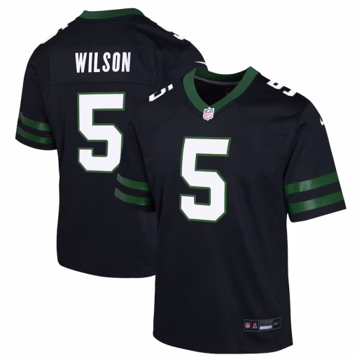 Garrett Wilson New York Jets Nike Youth Alternate Game Jersey – Legacy Black