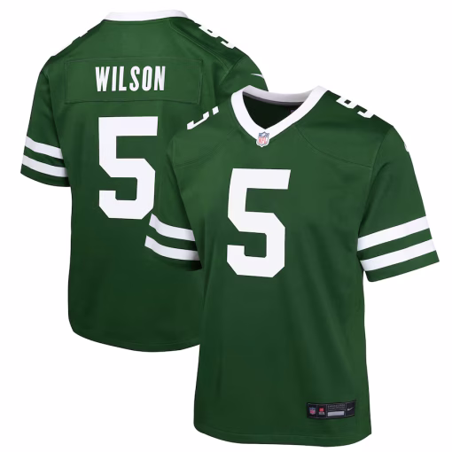 Garrett Wilson New York Jets Nike Youth Game Jersey – Legacy Green