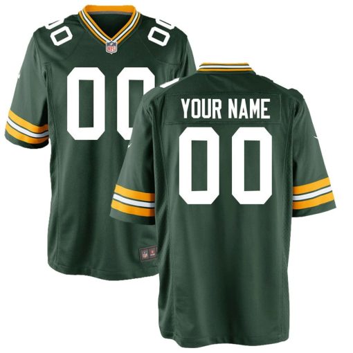 Green Bay Packers Nike Youth Custom Game Jersey – Green