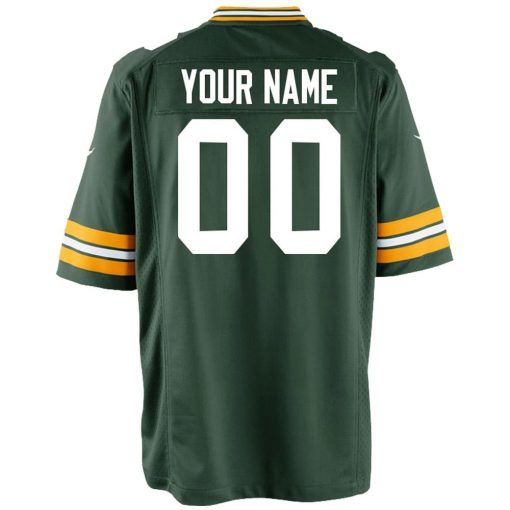 Green Bay Packers Nike Youth Custom Game Jersey – Green - Image 3