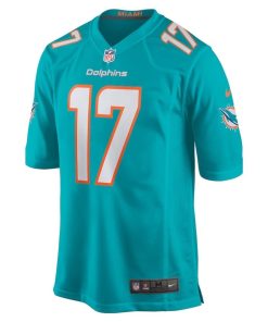 Alternative view of Jaylen Waddle Miami Dolphins Nike Youth Game Jersey – Aqua