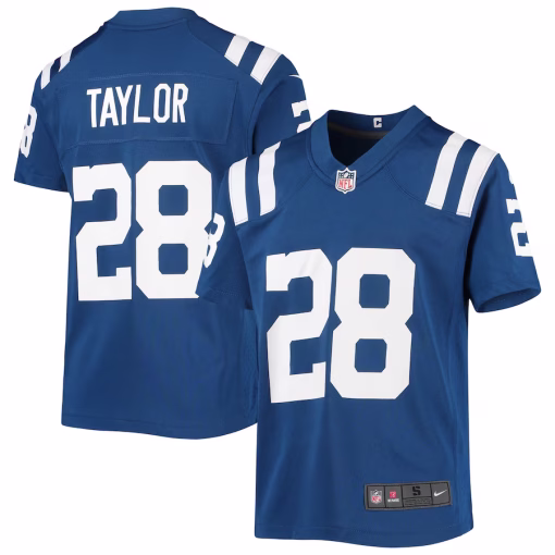 Jonathan Taylor Indianapolis Colts Nike Youth Game Jersey – Royal