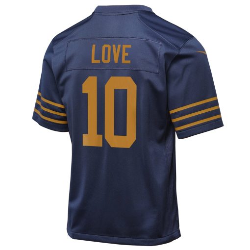 Jordan Love Green Bay Packers Nike Youth The 1923 Classic Game Jersey – Navy - Image 3