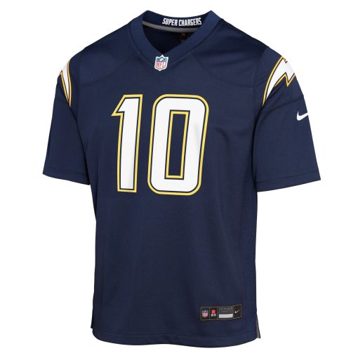 Justin Herbert Los Angeles Chargers Nike Youth Alternate Super Chargers Game Player Jersey – Navy - Image 2