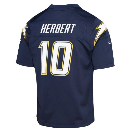 Justin Herbert Los Angeles Chargers Nike Youth Alternate Super Chargers Game Player Jersey – Navy - Image 3