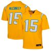 Ladd McConkey Los Angeles Chargers Nike Youth Alternate Charger Power Game Player Jersey – Gold