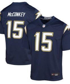 Ladd McConkey Los Angeles Chargers Nike Youth Alternate Super Chargers Game Player Jersey – Navy
