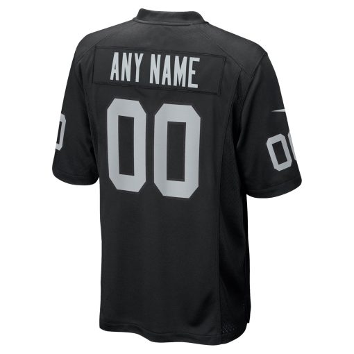Nike Las Vegas Raiders Youth Custom Game Jersey – Black - Image 3