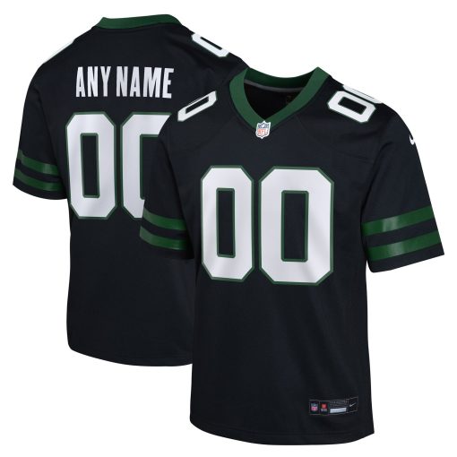 New York Jets Nike Youth Alternate Custom Game Jersey – Legacy Black