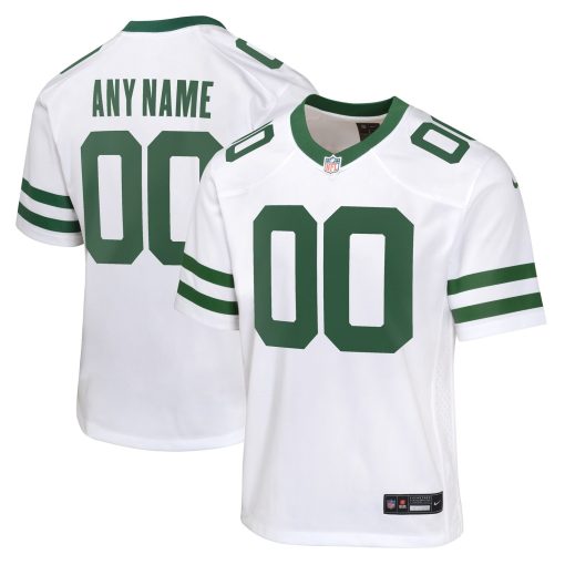 New York Jets Nike Youth Custom Game Jersey – Legacy White