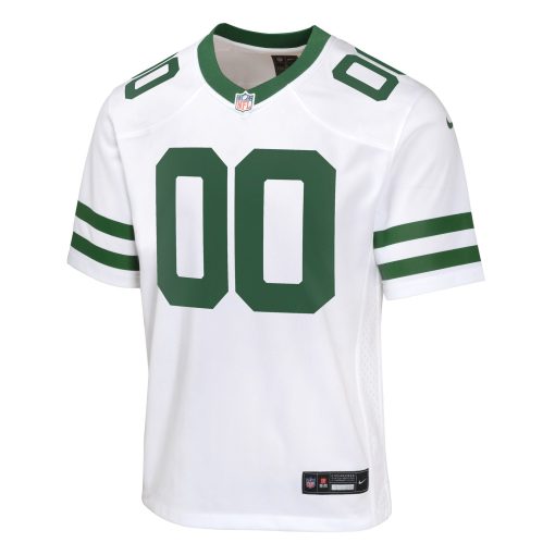 New York Jets Nike Youth Custom Game Jersey – Legacy White - Image 2