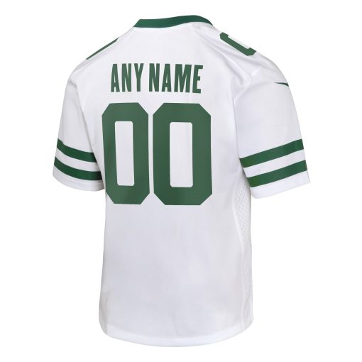 New York Jets Nike Youth Custom Game Jersey – Legacy White - Image 3