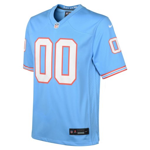 Tennessee Titans Nike Youth Oilers Throwback Custom Game Jersey – Light Blue - Image 2