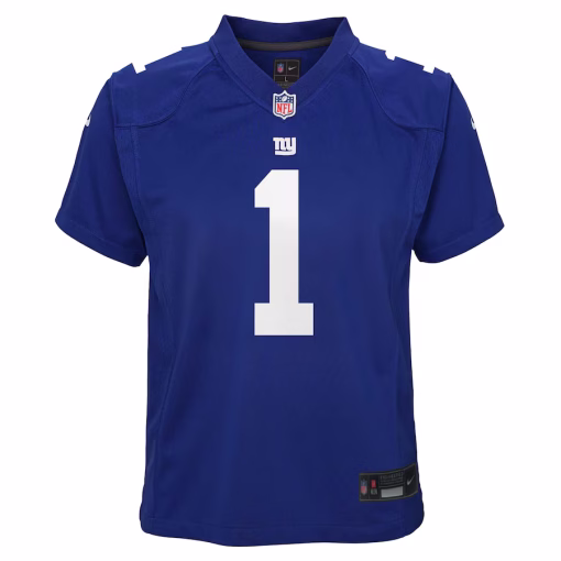 Malik Nabers New York Giants Nike Youth Game Jersey – Royal - Image 2