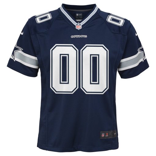 Dallas Cowboys Nike Youth Custom Game Jersey – Navy - Image 2