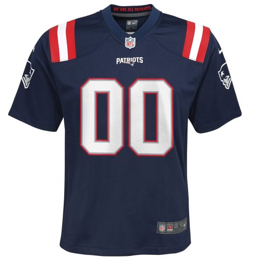 New England Patriots Nike Youth Custom Game Jersey – Navy - Image 2