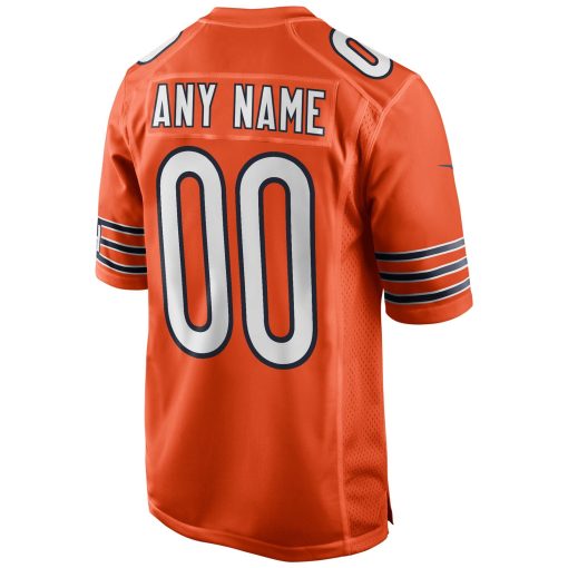 Chicago Bears Nike Youth Alternate Custom Game Jersey – Orange - Image 3