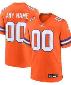 Denver Broncos Nike Youth 2nd Alternate Custom Replica Jersey – Orange
