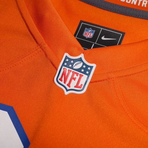 Denver Broncos Nike Youth 2nd Alternate Custom Replica Jersey – Orange - Image 4
