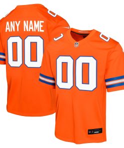 Denver Broncos Nike Youth Mile High Collection 1977 Throwback Custom Game Jersey – Orange