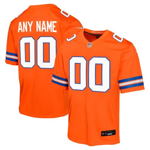 Denver Broncos Nike Youth Mile High Collection 1977 Throwback Custom Game Jersey – Orange