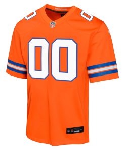 Alternative view of Denver Broncos Nike Youth Mile High Collection 1977 Throwback Custom Game Jersey – Orange