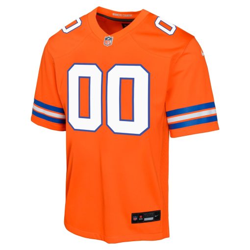 Denver Broncos Nike Youth Mile High Collection 1977 Throwback Custom Game Jersey – Orange - Image 2