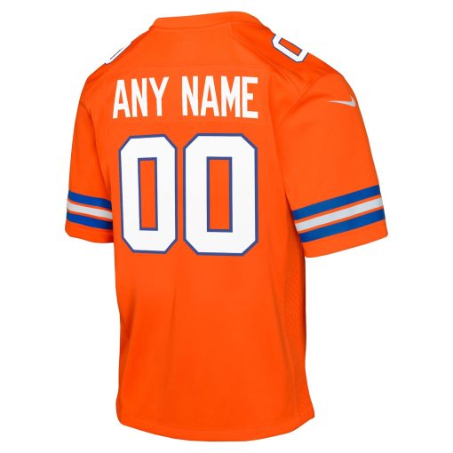 Denver Broncos Nike Youth Mile High Collection 1977 Throwback Custom Game Jersey – Orange - Image 3