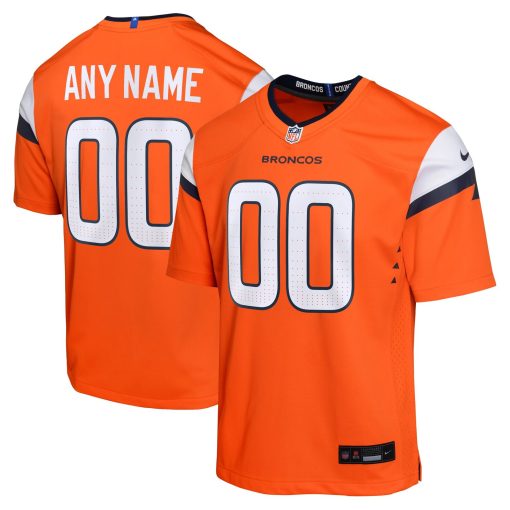 Denver Broncos Nike Youth Mile High Collection Custom Game Jersey – Orange