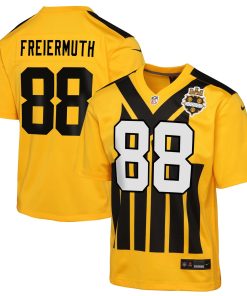 Pat Freiermuth Pittsburgh Steelers Nike Youth Alternate 1933 Throwback Game Jersey – Gold