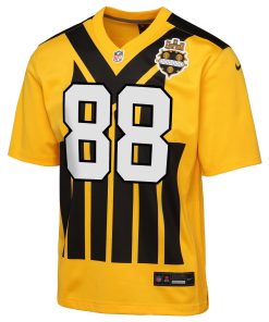 Alternative view of Pat Freiermuth Pittsburgh Steelers Nike Youth Alternate 1933 Throwback Game Jersey – Gold