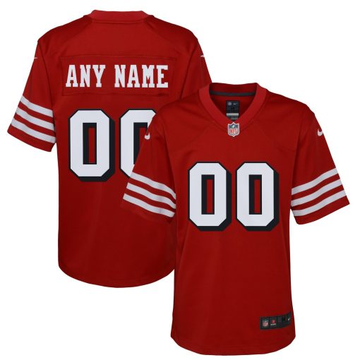 San Francisco 49ers Nike Youth Alternate Custom Game Jersey – Scarlet