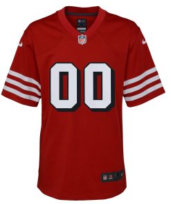 Alternative view of San Francisco 49ers Nike Youth Alternate Custom Game Jersey – Scarlet