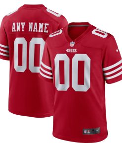 San Francisco 49ers Nike Youth Game Custom Jersey – Scarlet