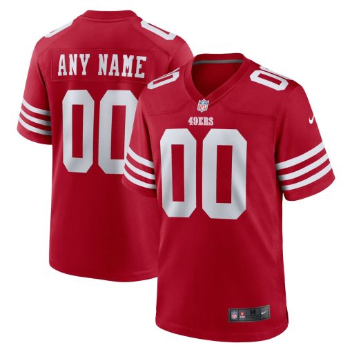 San Francisco 49ers Nike Youth Game Custom Jersey – Scarlet