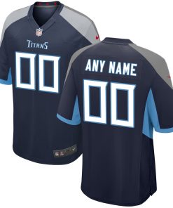 Tennessee Titans Nike Youth Custom Game Jersey – Navy