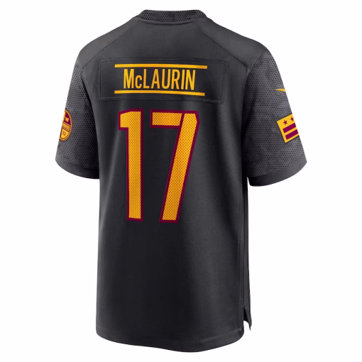 Terry McLaurin Washington Commanders Nike Youth Game Jersey – Black - Image 2
