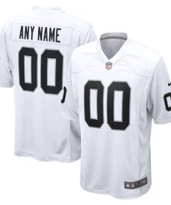 Las Vegas Raiders Nike Youth Team Custom Game Jersey – White