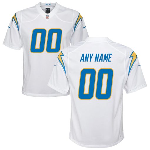 Los Angeles Chargers Nike Youth Custom Game Jersey – White