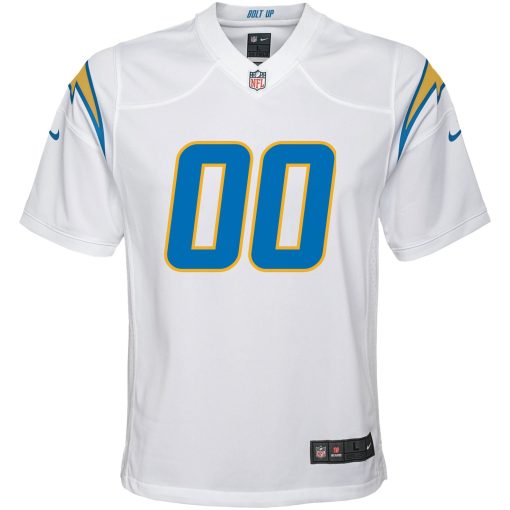 Los Angeles Chargers Nike Youth Custom Game Jersey – White - Image 2
