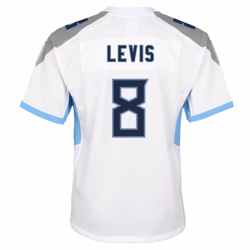 Will Levis Tennessee Titans Nike Youth Player Game Jersey – White - Image 2