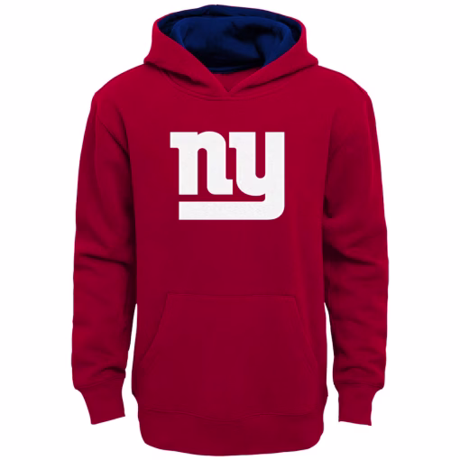 New York Giants Youth Prime Pullover Hoodie – Red