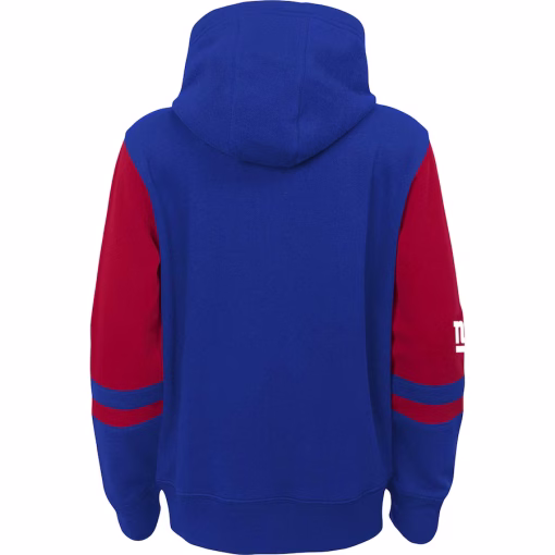 New York Giants Youth Colorblock Full-Zip Hoodie – Royal - Image 2
